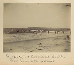 Bathers at Coronado Beach, Point Loma in the distance