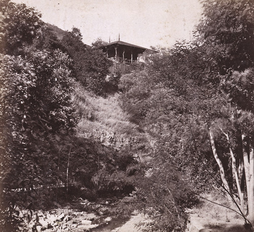 1785. The Vandewater Cottage, from the Bridge
