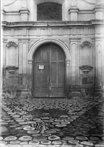 Photograph of San Carlos Church of Monterey With Whale Bone Pavement