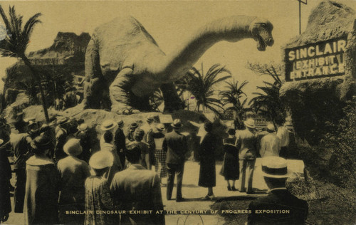 Sinclair Dinosaur Exhibit at the Century of Progress Exposition