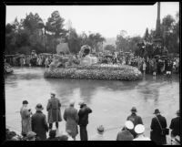 "Treasure Island" float in the Tournament of Roses Parade, Pasadena, 1934