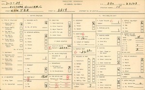 WPA household census for 2819 WINTER, Los Angeles