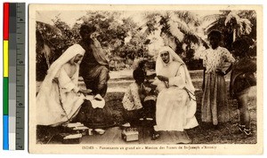 Missionaries caring for children with ailments, India, ca.1920-1940
