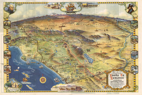 Historic roads to romance: California's Southern empire, tourist paradise, 1946