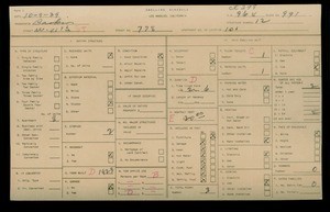 WPA household census for 778 W 11TH STREET, Los Angeles County