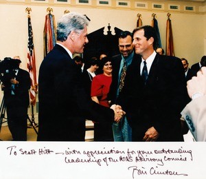 Dr. Scott Hitt with Bill Clinton