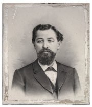 A black & white portrait of Otto Emil Falch, Sr