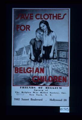 Save clothes for Belgian children
