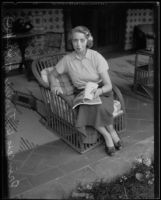 Princess Katherine of Greece and Denmark, seated portrait, Beverly Hills, 1935