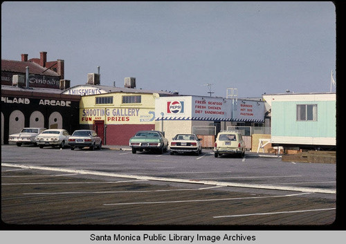 Parking on the Santa Monica Pier in October 1985