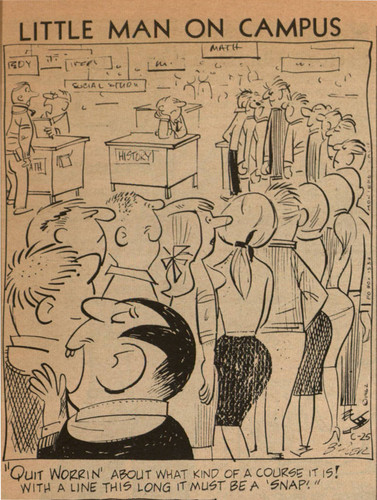 Little Man on Campus cartoon from the Daily Sundial, September 21, 1962
