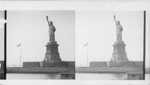 Statue of Liberty in New York Harbor, N.Y. City