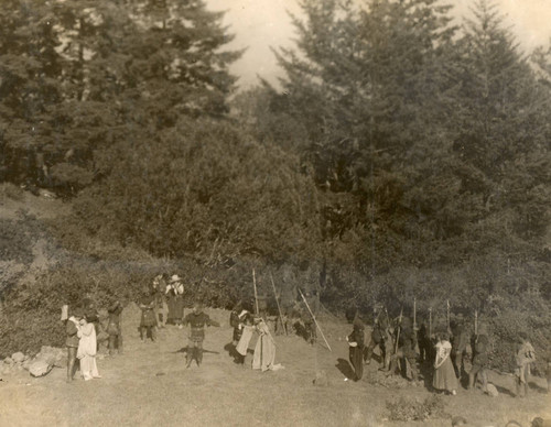 Mt. Tamalpais serves as the Forest of Arden in the Mountain Play's 1920 production of As You Like It [photograph]