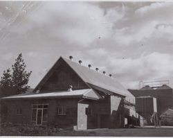 Milk house at the Lichau Dairy, 3450 Lichau Road, Penngrove, California, in the 1960s