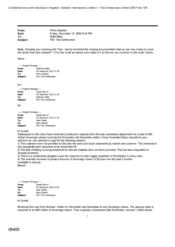 [Letter from Stephen Perks to Mark Rolfe regarding Tlais Enterprises]