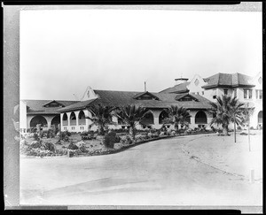 Exterior view of the Fresno County Hospital, ca.1910