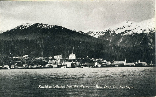 Postcard, Ketchikan (Alaska) from the Water