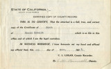 Certified copy of Birth Certificate, Kazuko Kodaira, September 6, 1922