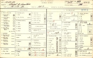 WPA household census for 1357 E 111 ST, Los Angeles County