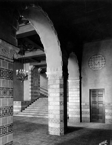 Interior of Powell Library at U.C.L.A., view 2