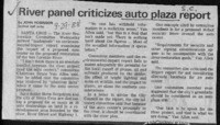 River panel criticizes auto plaza report