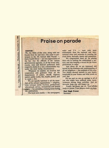 Praise on Parade