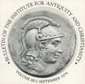 Bulletin of the Institute for Antiquity and Christianity, Volume III, Issue 3
