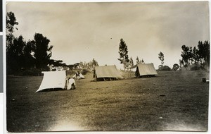 Camp in Adis Alem, Ethiopia, 1928