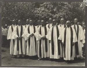 11 African pastors, Tanzania, 1936