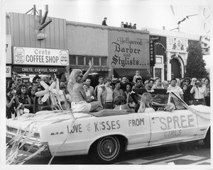 Judy Coleman in the Los Angeles pride parade