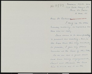 E.A.S. Hayward, letter, 1935-12-11, to Hamlin Garland