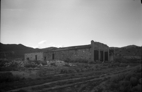 Abandoned stone store buildings, Frisco, Beaver County, Utah, SV-1292