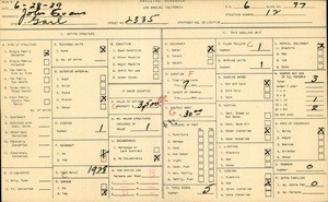 WPA household census for 2335 GAIL, Los Angeles