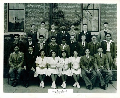 Stockton - Schools - Junior Trades: students, January 1941