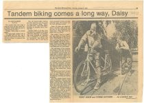 Tandem biking comes a long way, Daisy