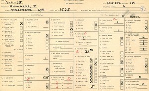 WPA household census for 1535 WESTGATE AVE, Los Angeles