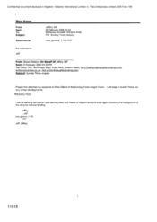 [Email from Jeff Jeffery to McKeown Michelle, Andy Williams regarding Sunday times enquiry]