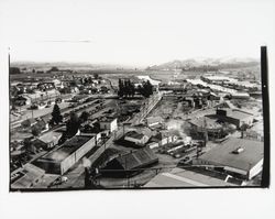 Aerial view of Petaluma--looking toward Hopper Street