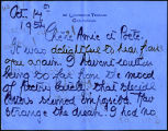 Lady Margaret Sackville letter to Dallas Kensmare, 1954 October 14