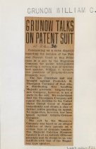 Grunow Talks on Patent Suit