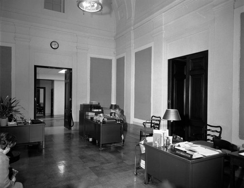 Reception room in the library building