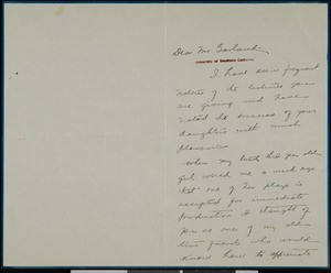 Maurice Ricker, letter, 1923-09-30, to Hamlin Garland