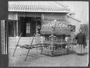 Ornate litter, Beijing, China, ca.1870-1880