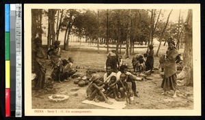 Group at encampment, India, ca.1920-1940