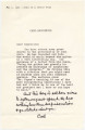 Copy of a letter from Carl Sandburg to Sophocles, May 1, 1961