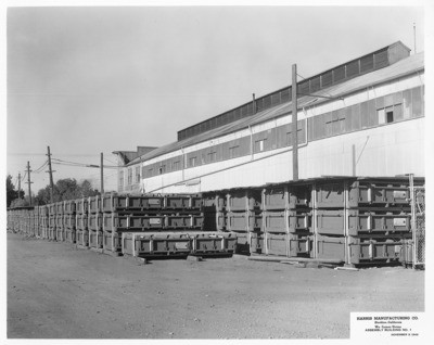 Factories - Stockton: Exterior of Harris Manufacturing Co., War Contract Division, Assembly building, N. Wilson Way