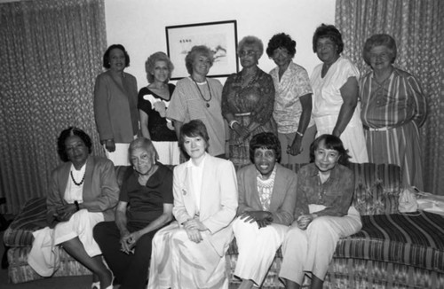 Stevens House Board Members pose for a group portrait, Los Angeles, Los Angeles, 1987