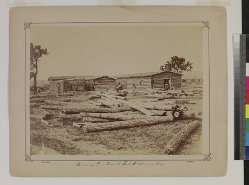 Building Quarters at Fort McKinney, Wyo