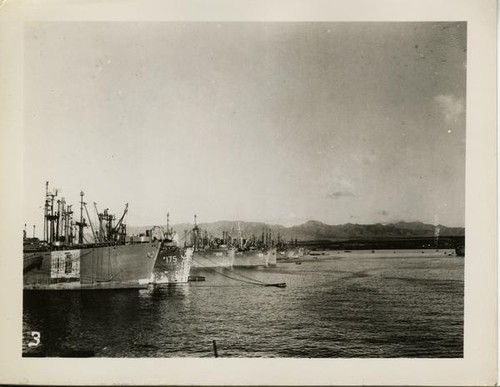 Convoy making up in Pearl Harbor