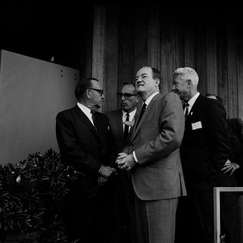 Vice President Hubert Horatio Humphrey visits the Scripps Institution of Oceanography campus
